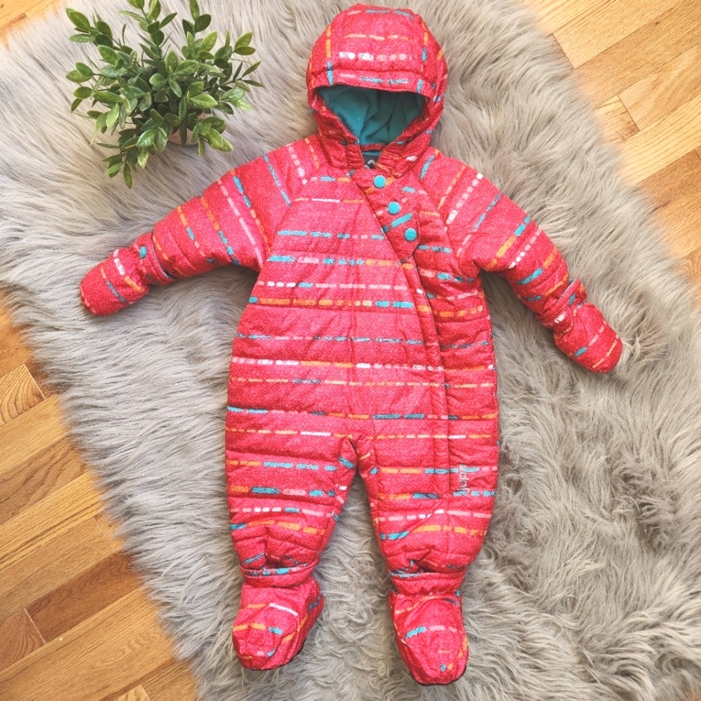 Jupa Girls Infant One Piece Puffer Snowsuit